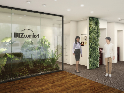 NTTグループ所有ビルのコンバージョン企画第二弾　元電話局窓口が職住近接シェアオフィスに生まれ変わる！BIZcomfort本厚木 2023年9月1日（金）オープン